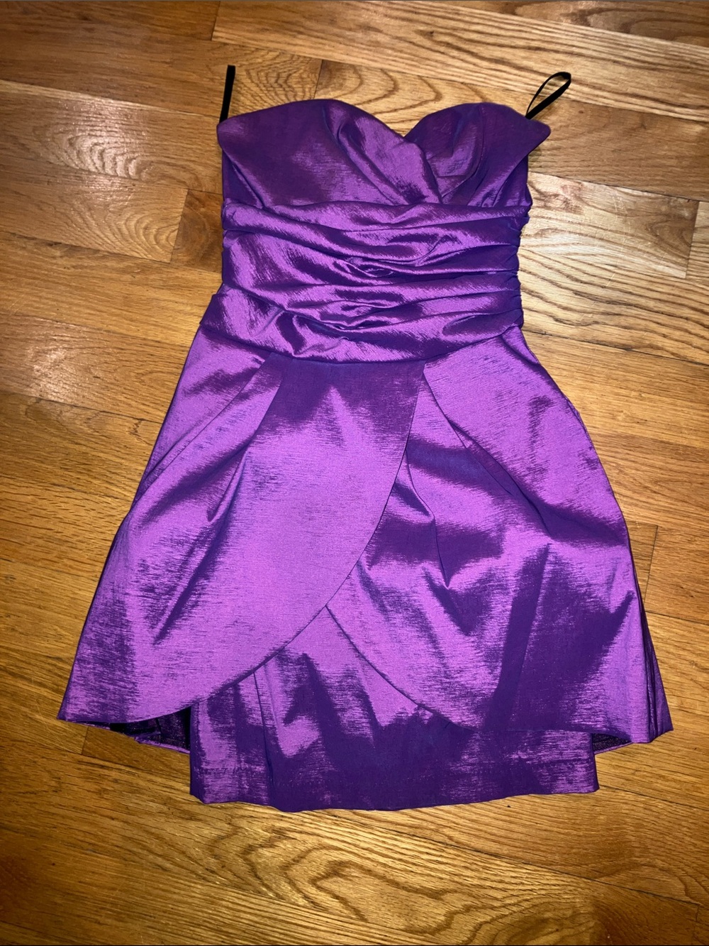 Jessica McClintock Vintage Y2K Strapless Shimmery Purple Prom/ HOCO Dress